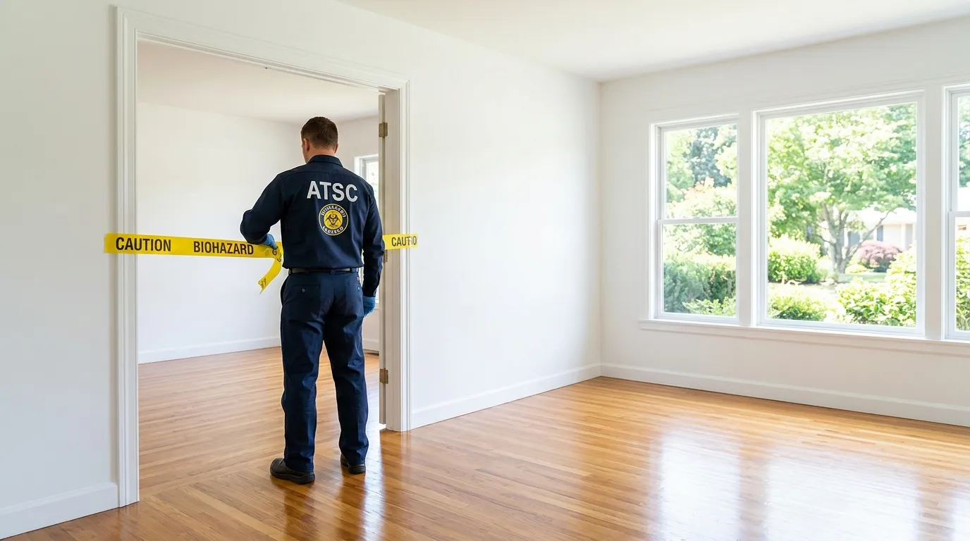 Certified biohazard cleanup crew performing Crime Scene Cleanup in West Haven